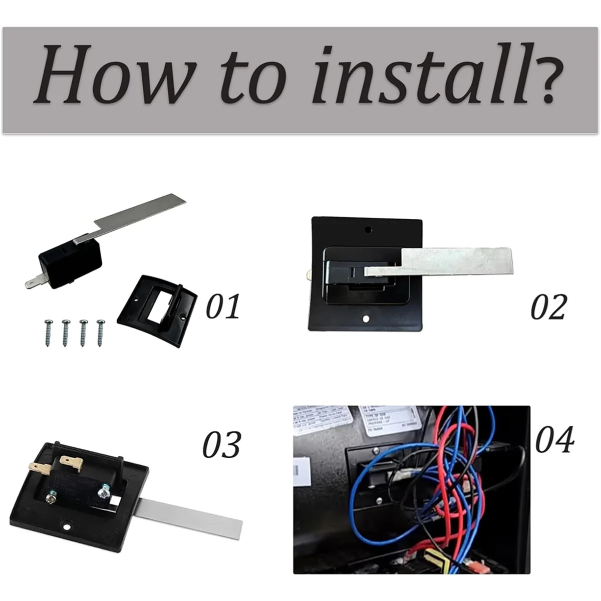

AA25 33082 RV Furnace Sail Switch Replacement with Bracket Kit for AFM AFLD AFLA DFMD Series for 31094 31093 33081 33082