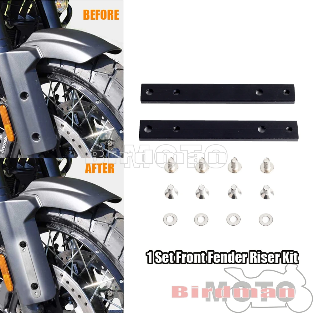 

Front Fender Riser Mudguard Lift Bracket Rising Kit Black For Harley Pan America 1250 Special RA1250 RA1250S 2021 2022 2023 2024