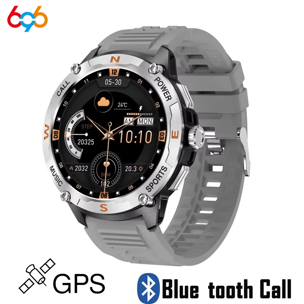 

Newest AMOLED Screen Outdoor GPS Smart Watches Blue Tooth Call Sport Heart Rate Health Waterproof Music Weather Smartwatch Sleep