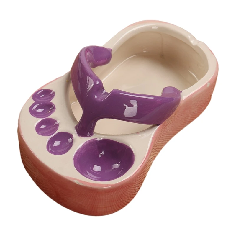 Đáng Yêu Gốm Dép Đĩa Ăn Nhẹ Đĩa Ngộ nghĩnh Dép Mini Khoai Tây Chiên Pháp Đĩa Món Tráng Miệng Đĩa 5 Ngăn Gạt Tàn Trang Sức Giọt