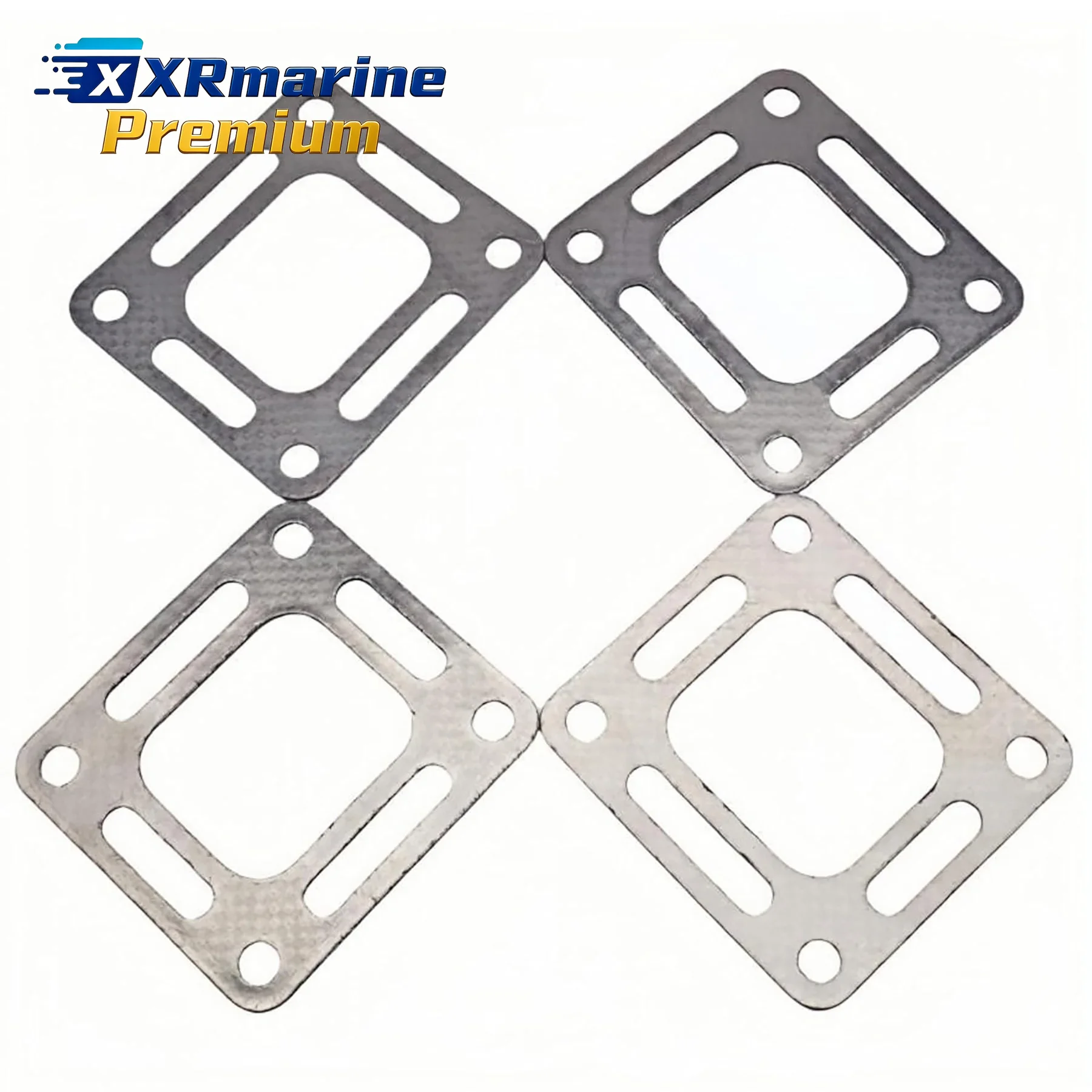 4 Sets Center Riser Elbow Gaskets for Mercruiser 4.3 5.0 5.7 6.2 L 454 502 V6 V8 Engine Accessories 27-87105 27-860232 27-863726