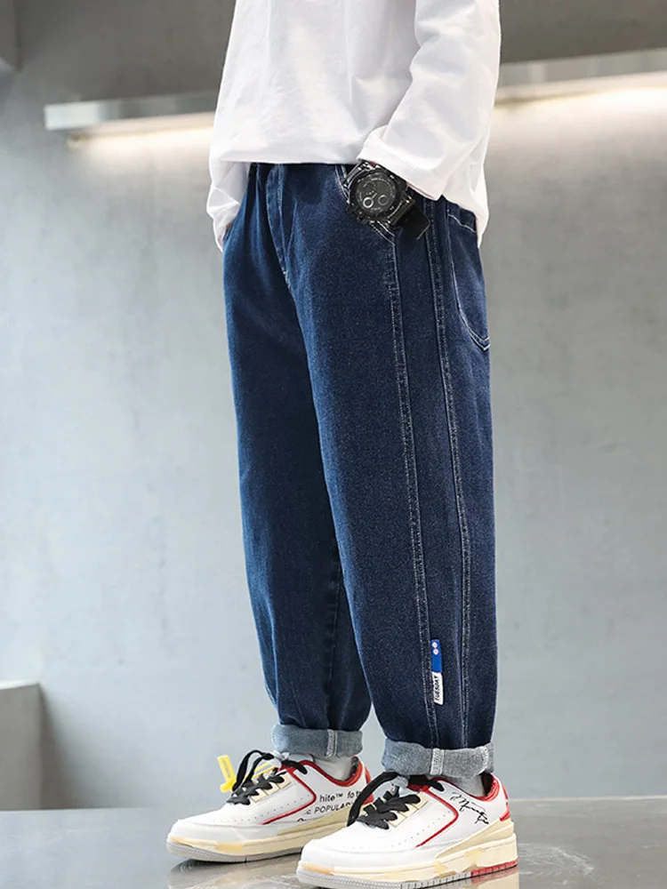 Boys jeans spring and autumn new style 2024 spring all-match casual pants