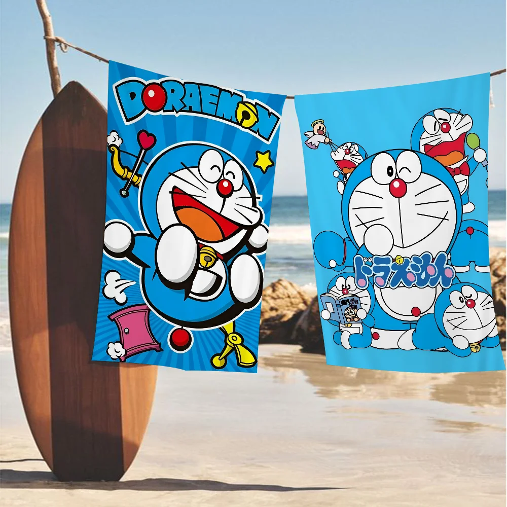 D-Doraemon Cartoon Beach Towel Cute Kawaii Room Decor Bath Girls Children Hand Towels For Bathroom Shower