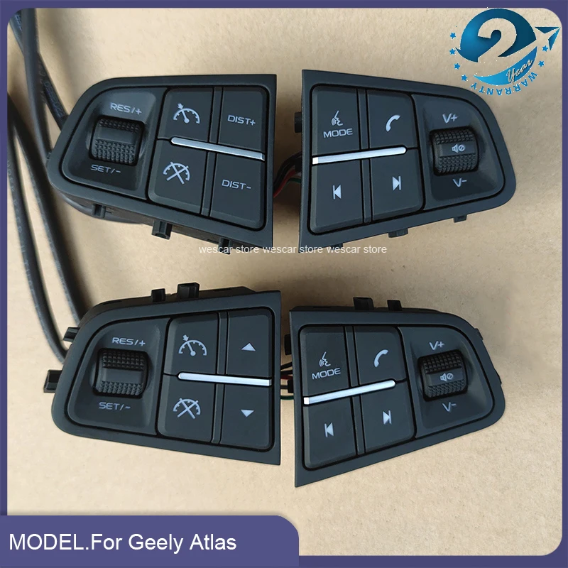 

Steering Wheel Control Buttons For 2016-2018 Geely Atlas,SUV,Emgrand X7 Sports Audio Cruise Volume Button Switch Car Accessories