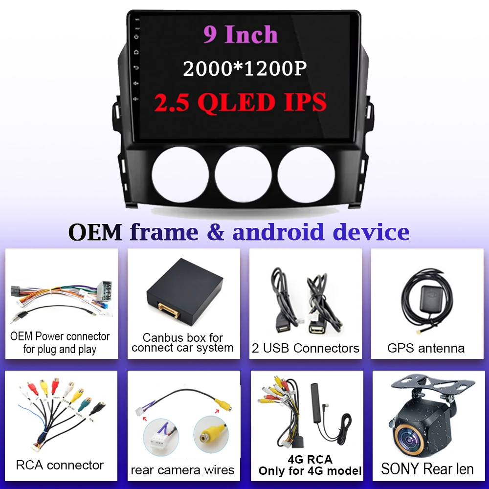 

Android Auto Car Radio For Mazda MX-5 MX5 III 3 NC 2005 - 2015 Stereo GPS Navigation Multimedia Player Carplay Video Screen 5G