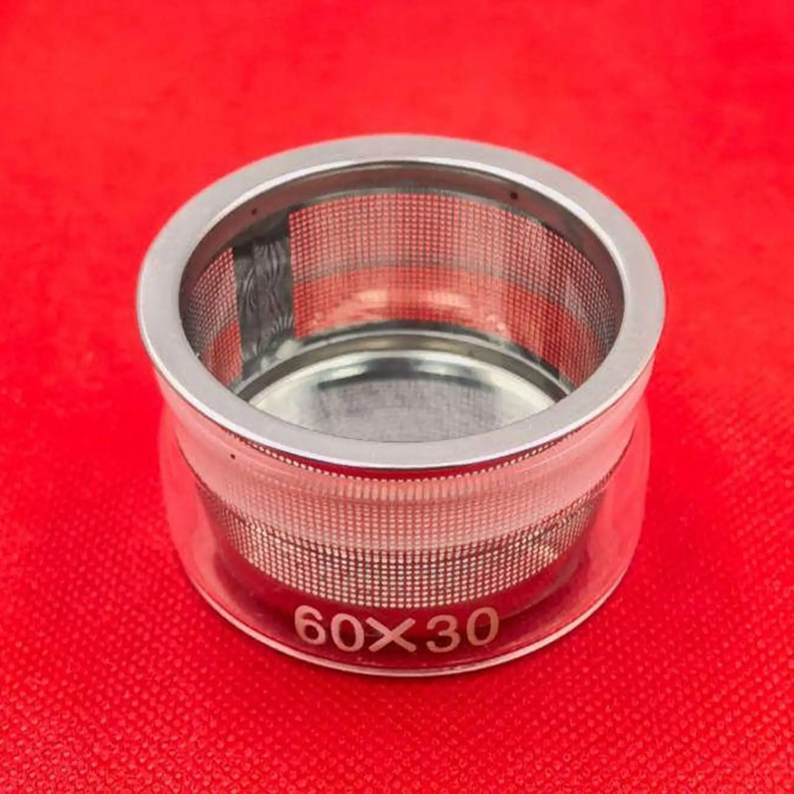 

Watch Oil Cup with Mesh Strainer Glass Jar for Watchmaker Tools Kit Watch Repair and Cleaning