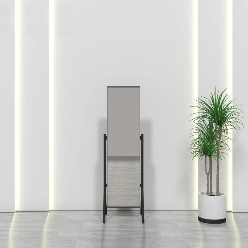 

ins wind fitting mirror cream wind floor full body mirror women's clothing store wall hanging mirror