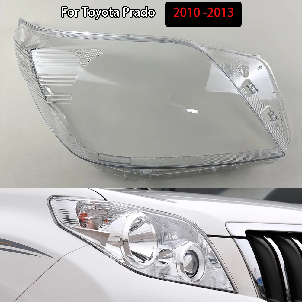 

Headlight Shell Lampshade Headlamp Cover Lamp Transparent Plexiglass For Toyota Prado 2010 -2013