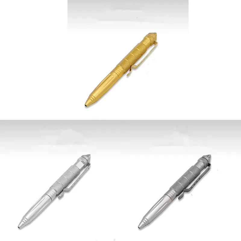 1-4 Stück Taktischer Stift Multifunktional aus Aluminiumlegierung für Outdoor-Camping Sicherheit Überlebens-Taktikwerkzeug Notfall-Glasbrecher-Stift