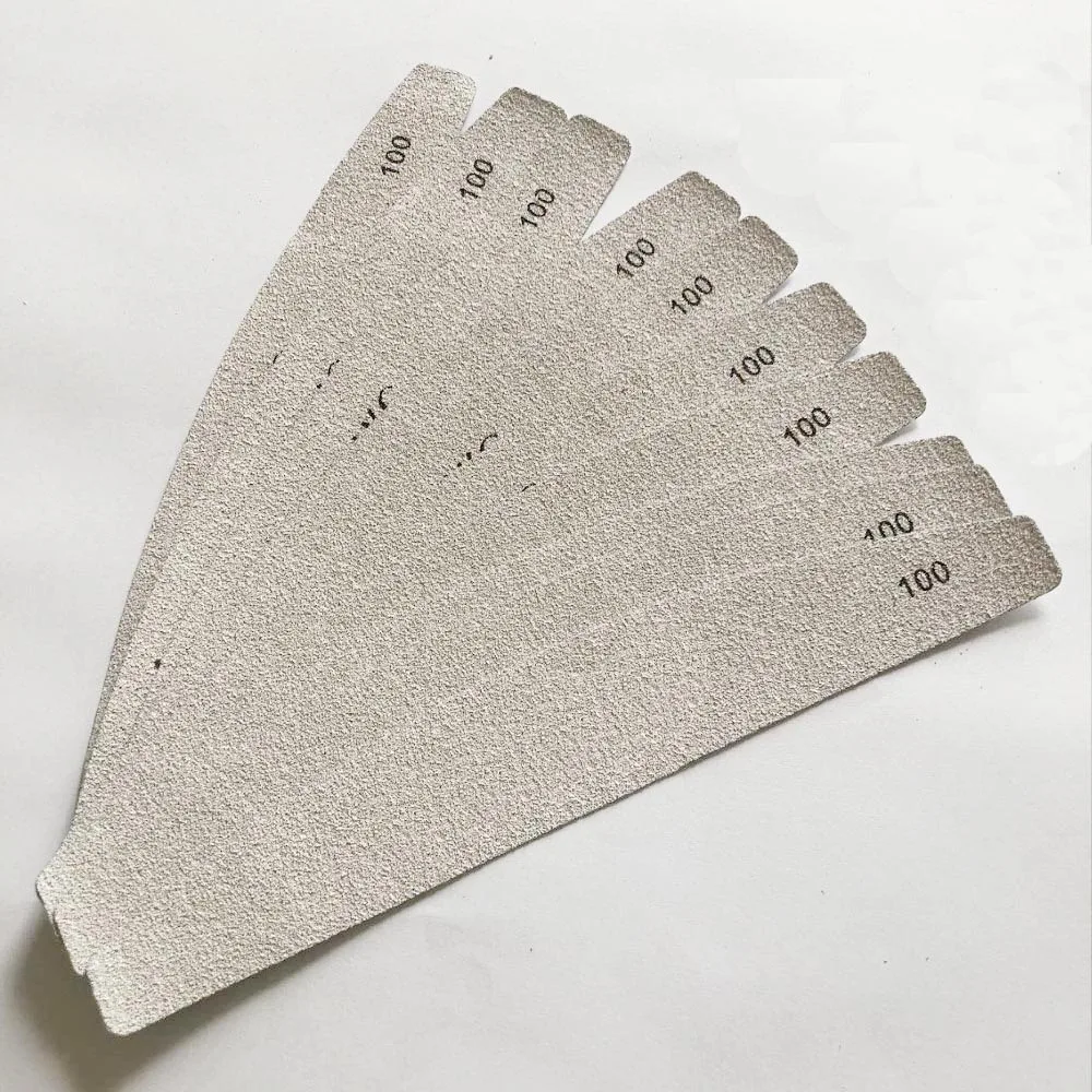 10 pcs removalble pads durable nail file  replacement  high quality sandpaper pads halfmoon shape nail file