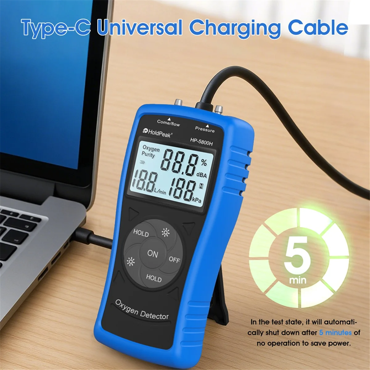 M85K  Portable Ultrasonic Oxygen Measuring Instrument,for Detection PSA Oxygen Generator Output Concentration,Flow Rate