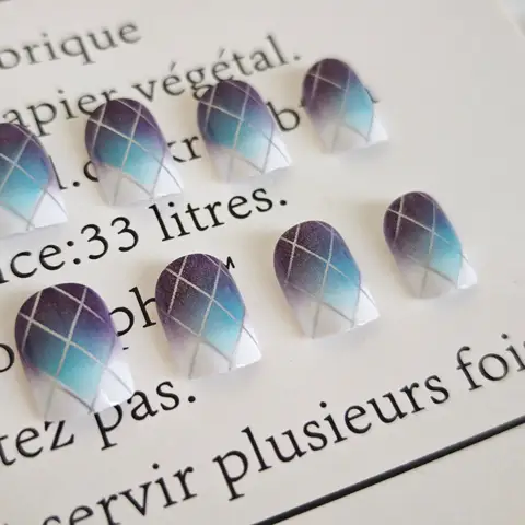 8 best sales lösnaglar lila - №5