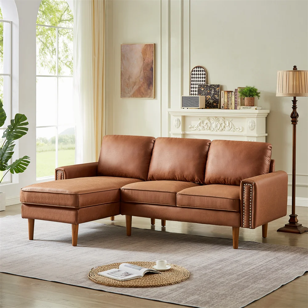 Living room leisure Italian microfiber fabric sofa