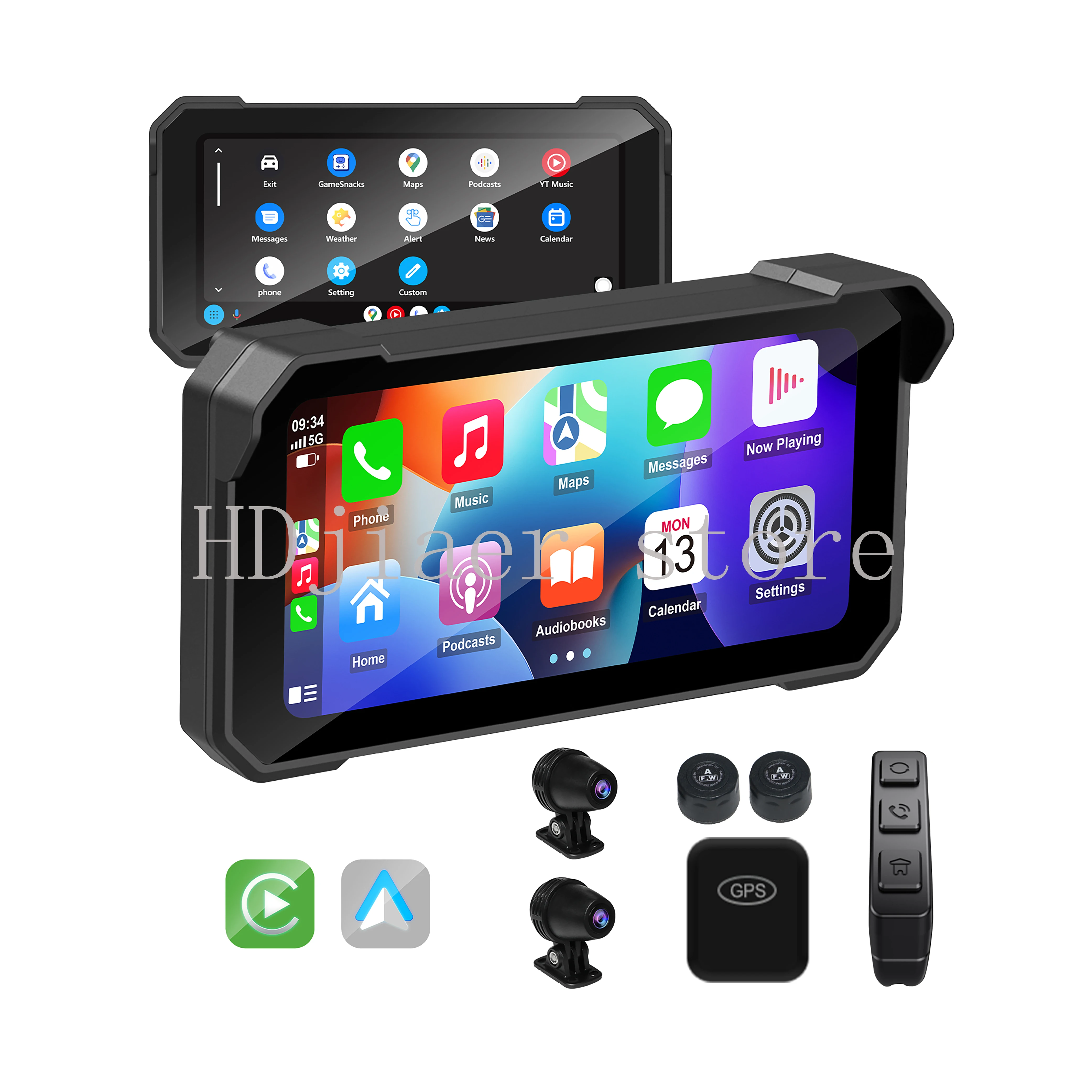 

Waterproof 6.25 Inch BSD Blind Spot Detect 4K Dual Recorder – OTA Update, TPMS Monitoring GPS Tracking