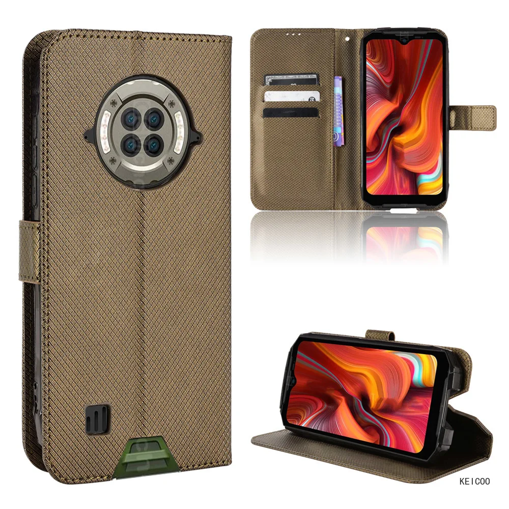 Anti-fall Diamond pattern leather cover For Doogee S86 N40 S88 S59 S96 S97 X97 X98 Plus Pro Full body protective shell Etui