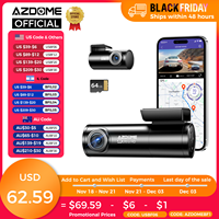 AZDOME M300S Dash Cam 4K+1080P Car Rear Camera Dash Cam 800MP Lens Built-in GPS WIFI Car DVR Voice Control Night Vision 후방카메라