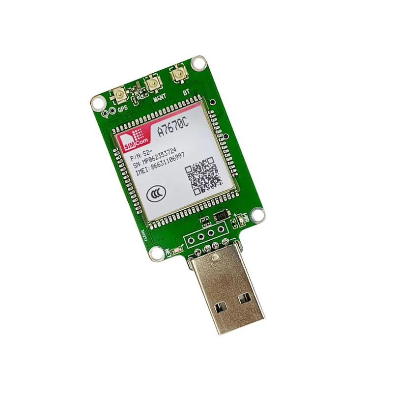 SIMcom A7670E A7672E A7670SA A7672SA A7670G A7672G USB Dongle - Dukungan Data GNSS dan Suara Terintegrasi untuk Telekomunikasi