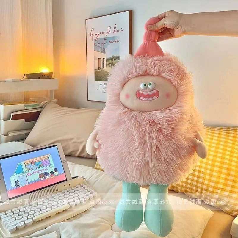 

Забавная уродливая милая плюшевая игрушка-монстр с длинными волосами — супермягкая и пушистая мягкая игрушка, уникальный индивидуальный подарок для девочек и нее