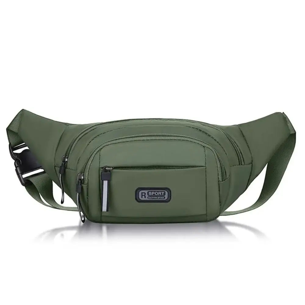 

Nylon Men Multifunctional Waist Bags Large Capacity Adjustable Crossbdoy Chest Bag Lightweight Waterproof Men Running Pouch Belt