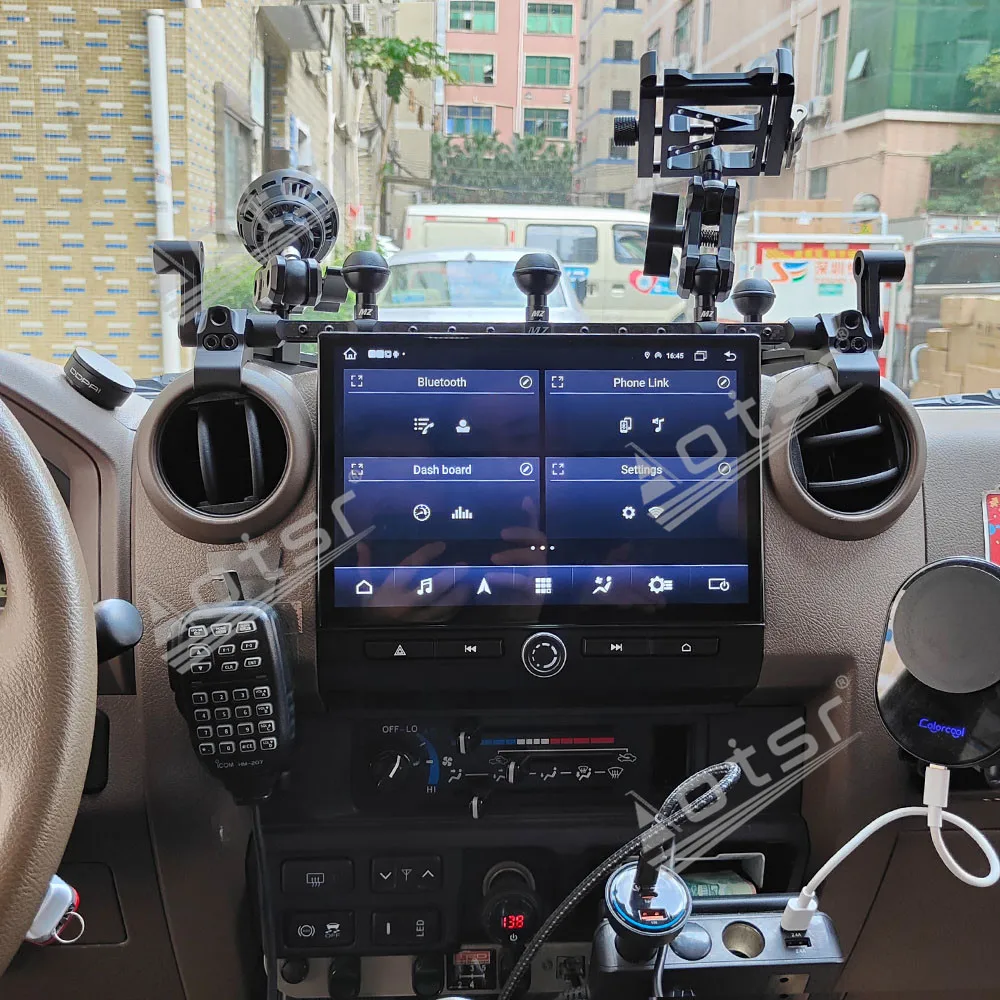 10,26 Zoll Android 13 CarPlay Autoradio Für Toyota Land Cruiser Pickup 71 76 78 79 2008-2023 Touchscreen multimedia-Player DSP