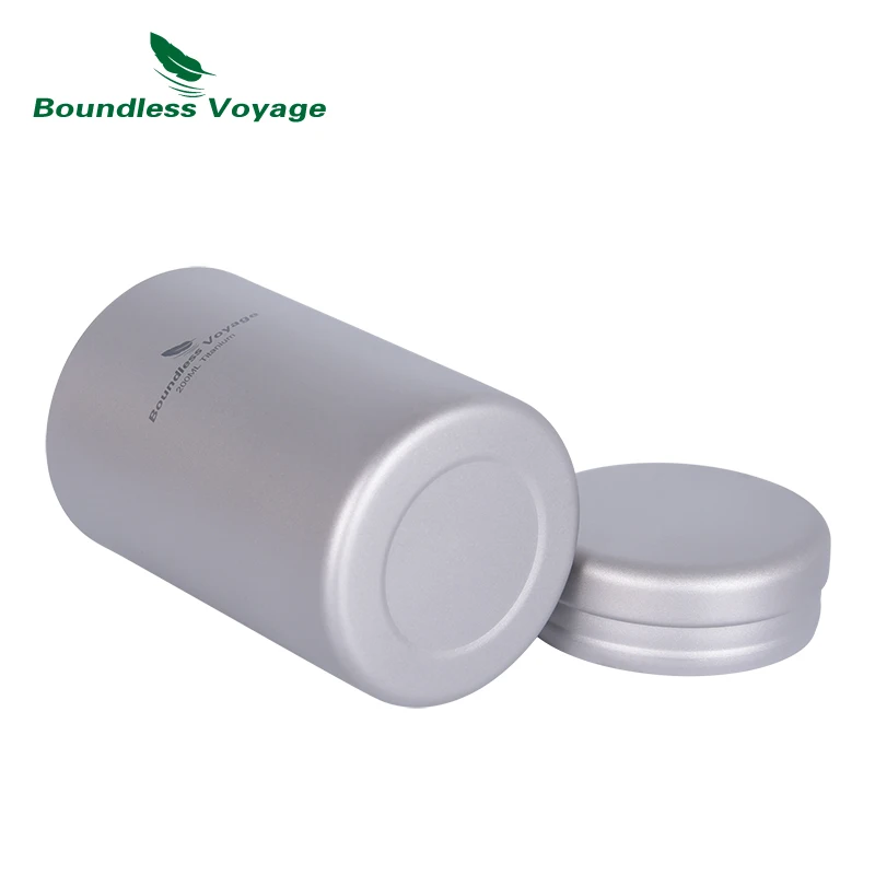 Boundless Voyage Titanium Tea Jar Mini Size Tea Canister Ultralight Portable Tin Jar for Loose Tea, Coffee, Spices, Beans, Sugar