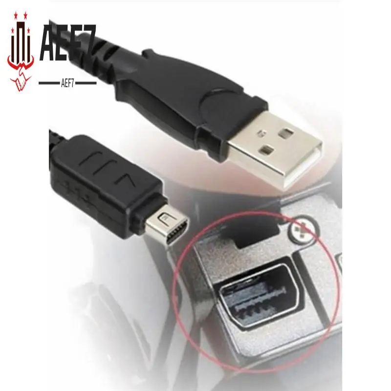 

AEF7-12Pin Camera USB Data Cord Cable For Olympus E-PL7 E-PL1/2/3/5/8 EM5 E-M10ii EM1 CB-USB5 CB-USB6