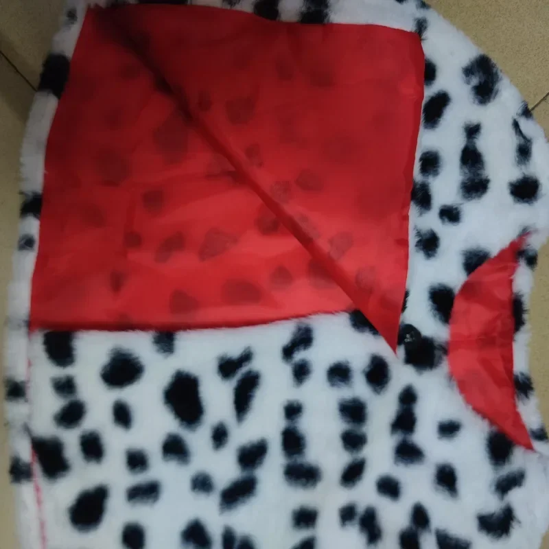 Accesorios de Cosplay de Cruella, capa de bruja, chal Sexy de lunares de leopardo para mujer, disfraz de fiesta de pasarela de noche de Carnaval de Halloween