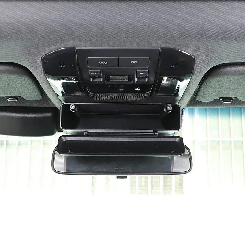 لتويوتا لاند كروزر برادو 250 LC250 2024 2025 ABS سيارة الداخلية مرآة الرؤية الخلفية متعددة الوظائف صندوق تخزين اكسسوارات السيارات