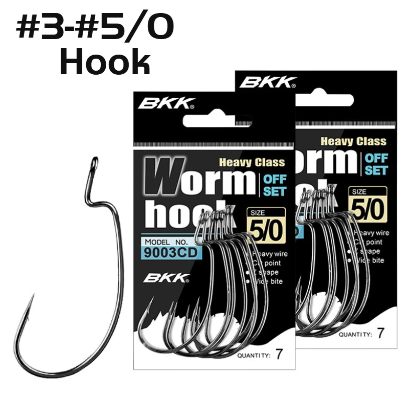 9003CD 9003 81WV premium high carbon steel Texan Offset Hooks For Trout Perch Fishing Soft Worm Hook #3-#5/0