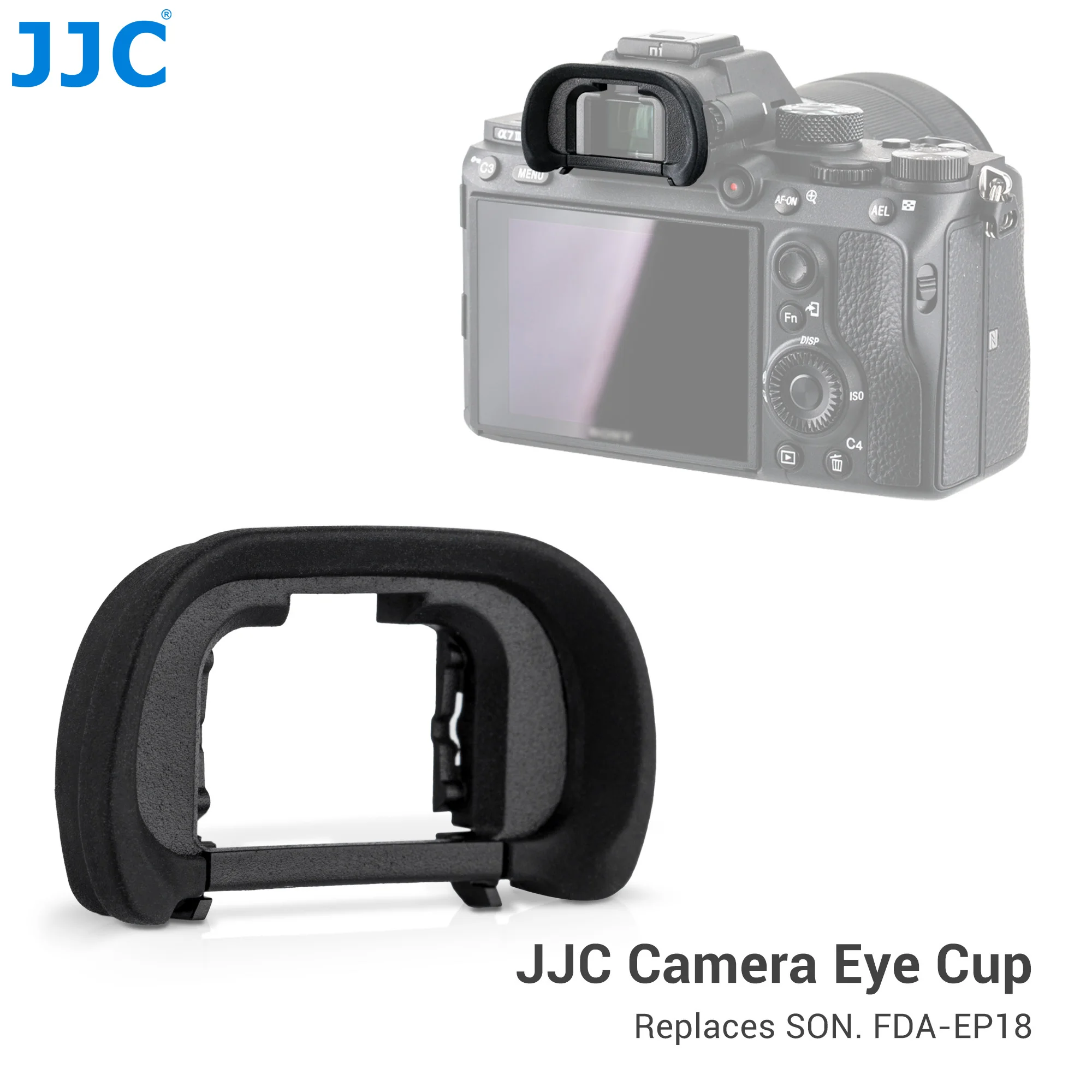 Jjc FDA-EP18 suave eyecup ocular visor copo do olho para sony a7iii a7ii a7 a7riv a7riii a7rii a7r a7sii a7s a9 a58 a99ii