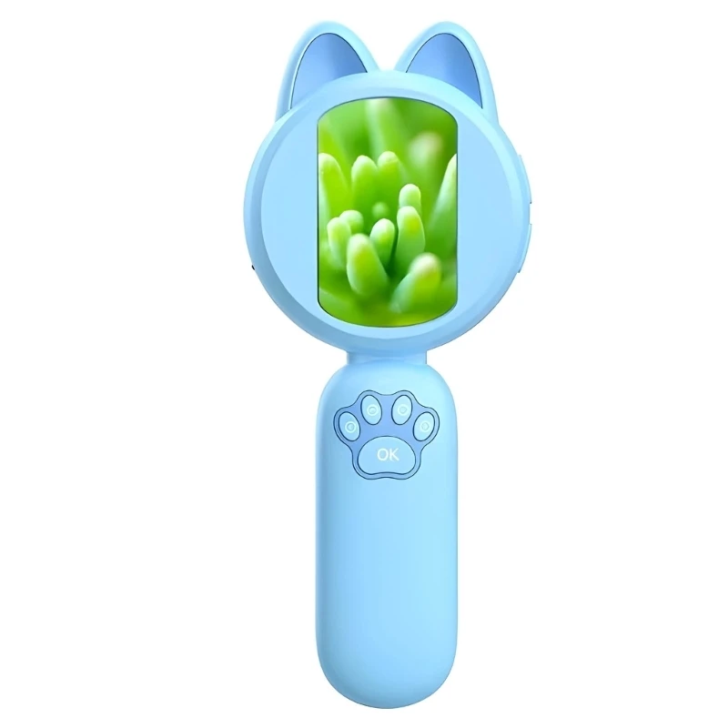 Y4UD Childrens Handheld Learning Instrument Rechargeable Plan Tall Resolution Display For Inside Exploration