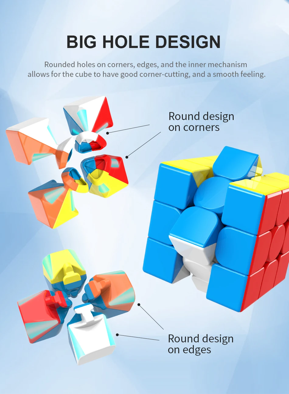 Moyu meilong-マジックキューブ,3x3パズル,プロのフィジェット,マジックパズル