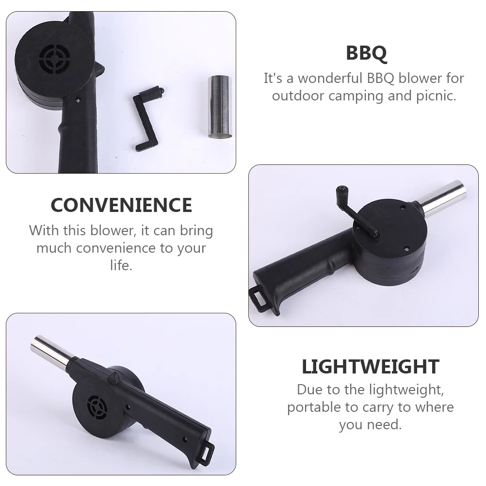 

2Pcs Manual Bbq Fan Air Fire Blower Grill Blower Outdoor Barbecue Cooking Tool Portable Lightweight Camping Picnic Fire Starter