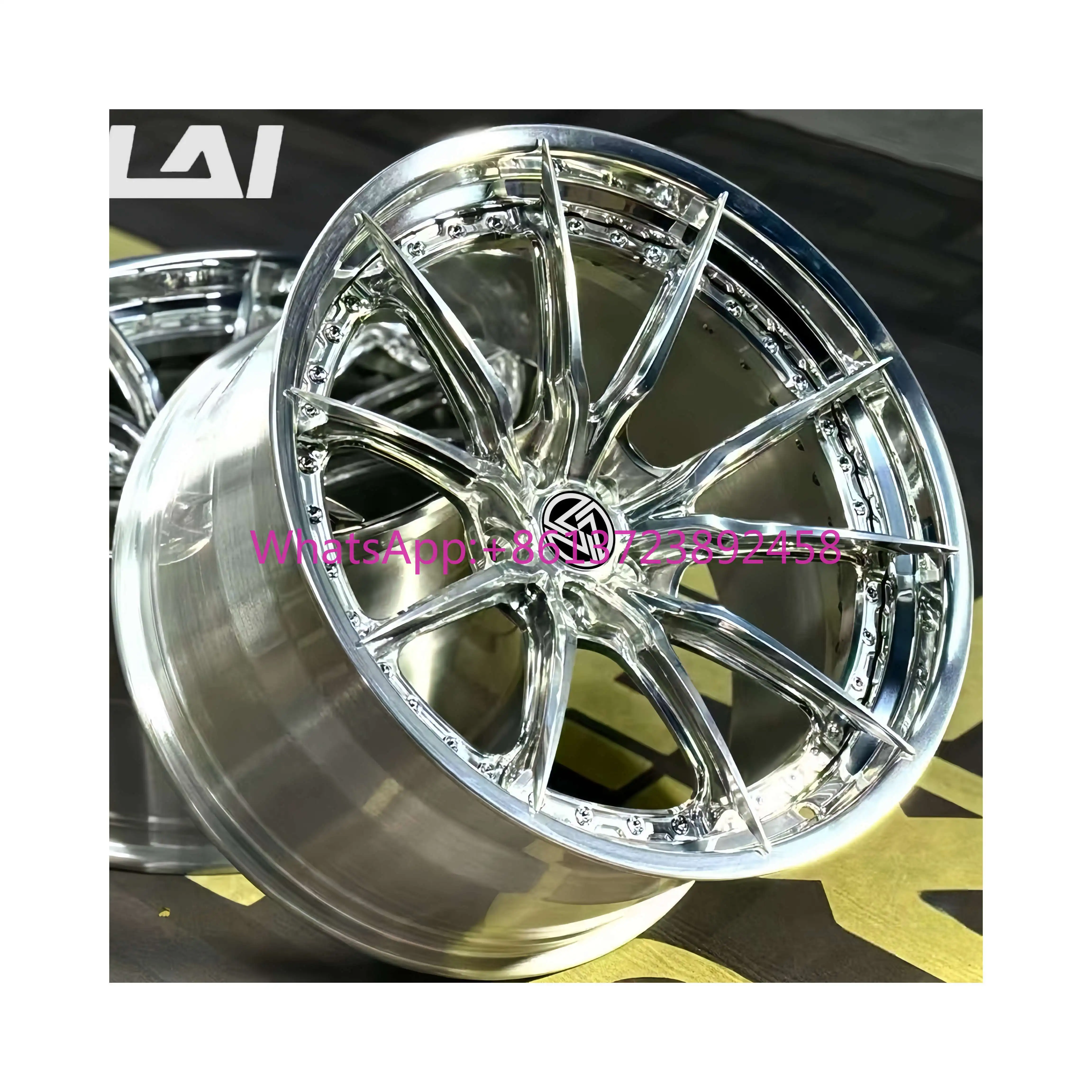 

XINLAI Custom Brushed Deep Lip Wheels 17-24 Inch 5x114.3 5x120 5x112 Forged Rims Passenger Car Wheels for Audi A6 A6L A8 Q3