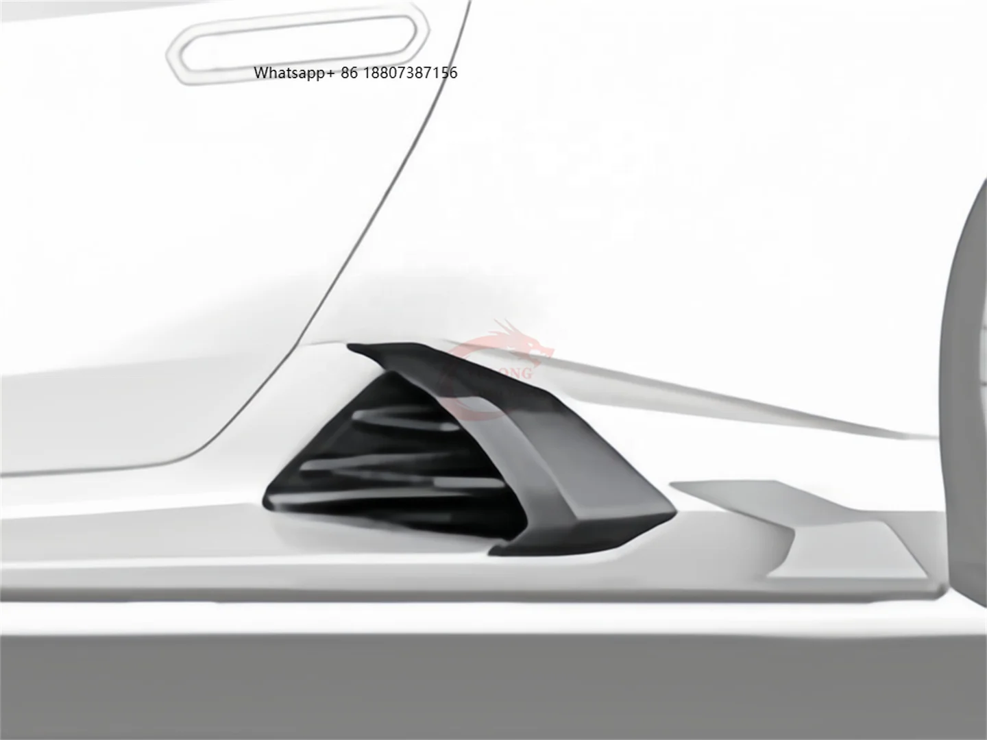 

Upgrade PK Style Dry Carbon Fiber Side Skirt Vent Side Spoiler Vent Body Kit forLamborghini Huracan Evo Rwd Tecnica