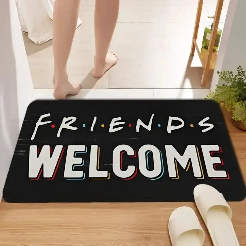 

Friends Entrance Floor Mat Living Room Hallway Decoration Carpet Non-slip Easy To Clean Area Rug Home Office Washable Doormats