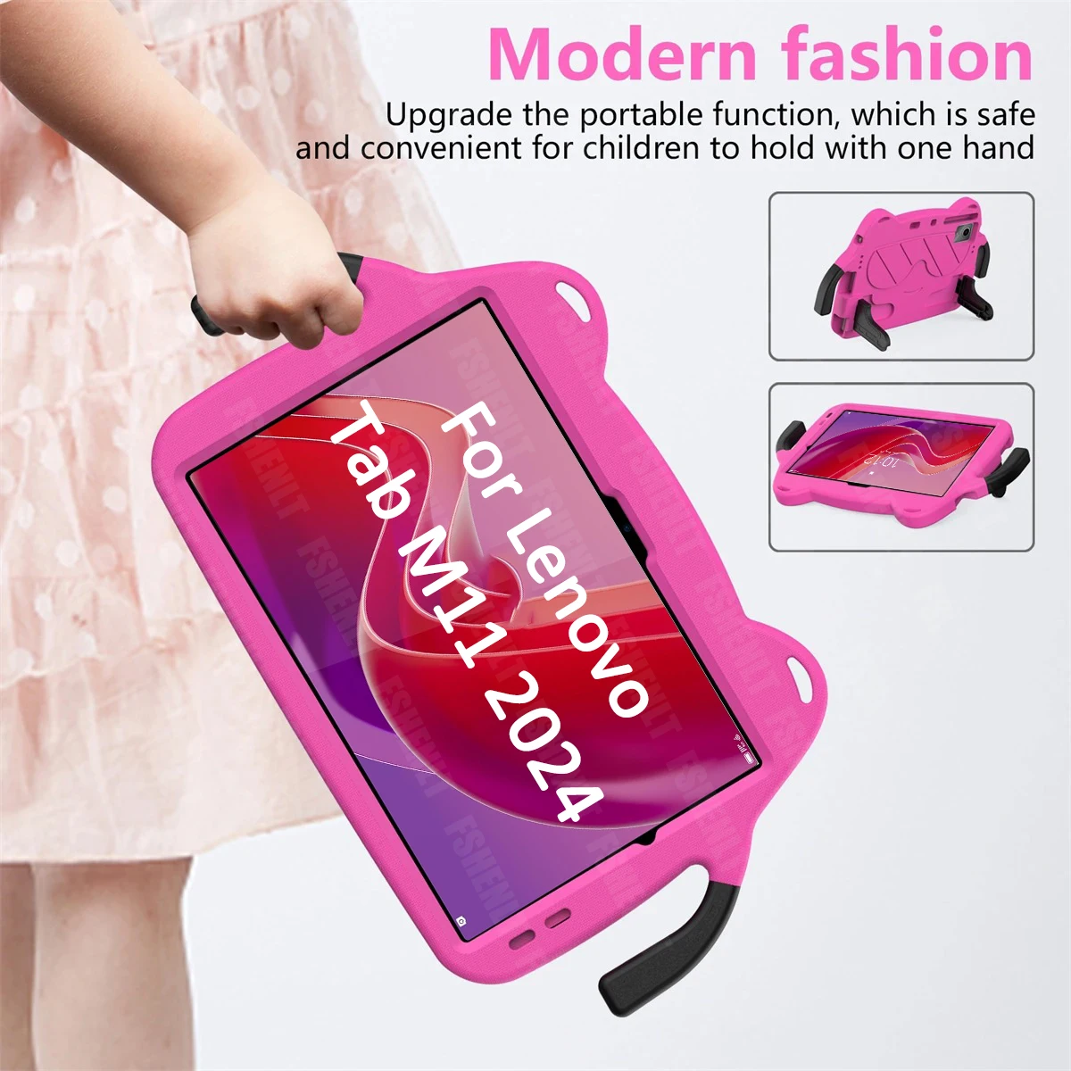 

Kids Tablet Case for Lenovo Tab M11 2024 (11 inch) with Handle Bracket Shockproof Full Protection Cover for Lenovo Tab M11 2024
