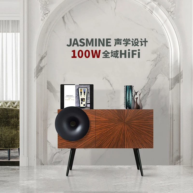 Gramophone Cabinet Integrated Vinyl Record Player Light Luxury Living Room Bluetooth Audio Box