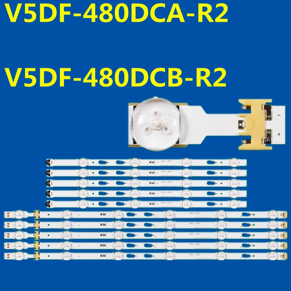 10PCS LED Strip For UE48J6302 UE48J6300 UE48J6500 UE48J6530 UE48J6590 V5DF-480DCA-R2 V5DF-480DCB-R2 BN96-34785A BN96-34786A