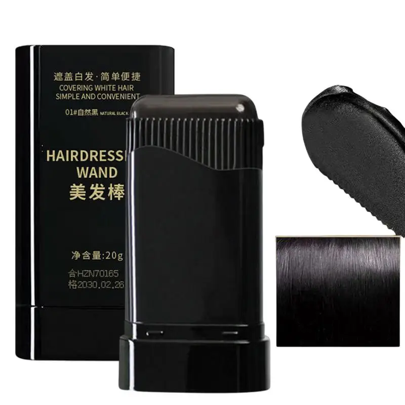 Couverture temporaire, artefacts de couverture de cheveux gris, peigne de couleur de cheveux, stylo de couleur de cheveux jetable, bâton de couleur de cheveux