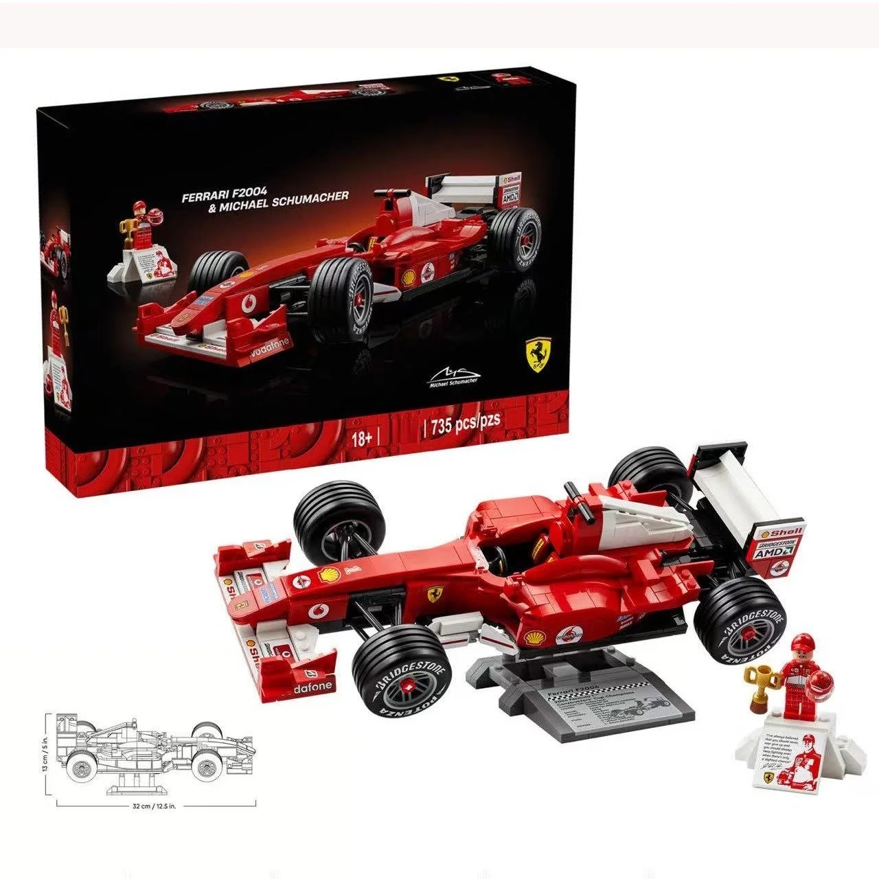 ディズニー-11375-レジャーアセンブリ-f1-フォーミュラレーシングカーブロック-735-個プレミアムデザインホームデコレーションファミリーホリデーギフト
