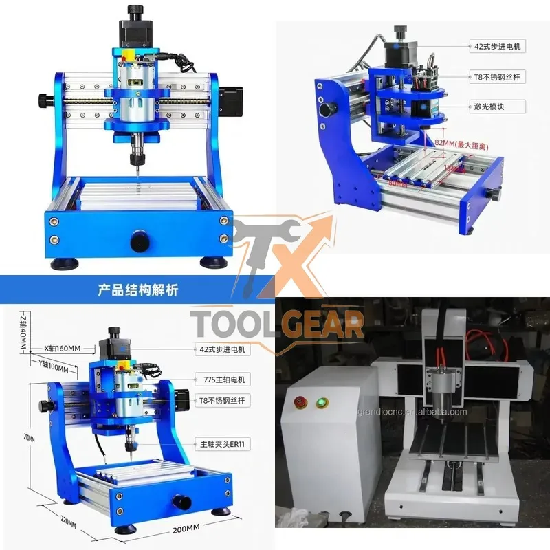 2026 Gran Oferta* Precio Económico Fabricación China Mini Router 3018 Máquina Router CNC 3030/4040/6060/6090 Router de Madera 3D 10W 15W