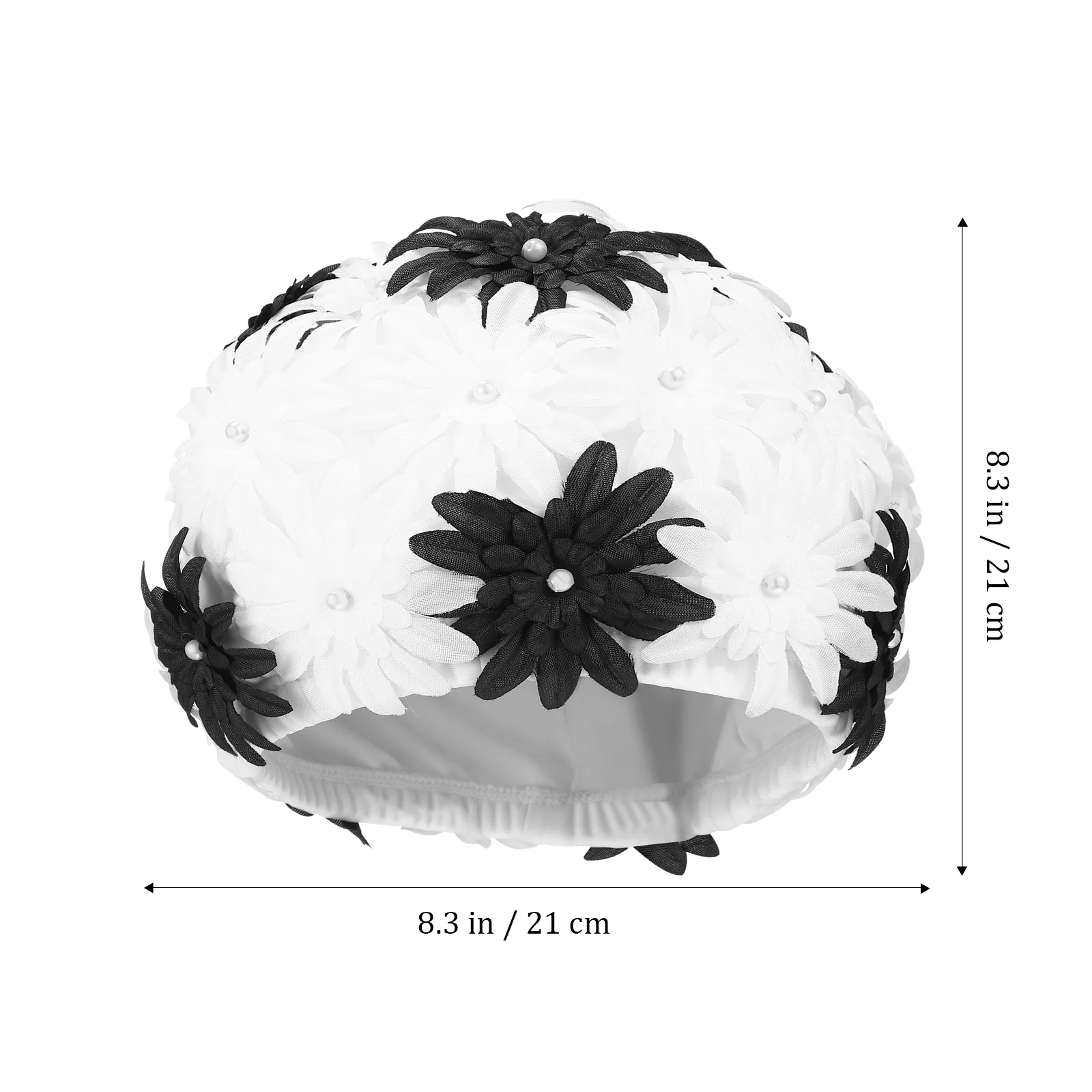 زهرة اللؤلؤ قبعة السباحة قبعات حمام السباحة دش البتلة الرياضات المائية الزهور هي قبعة النايلون هي البوليستر السيدات الفتيات النساء الطفل ل