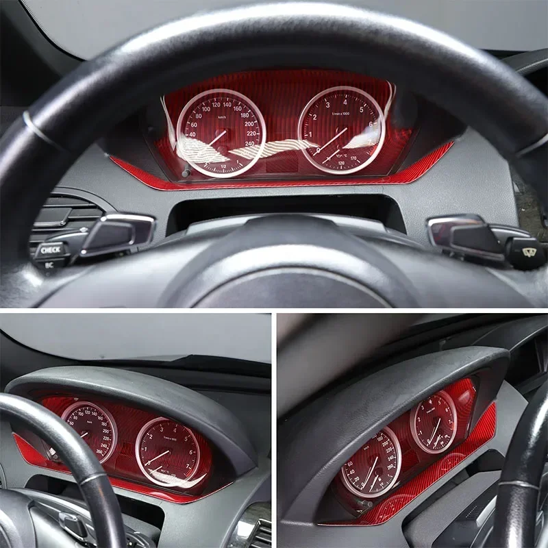 

Soft Carbon Fibre Car Dash Board Trim Sticker For BMW 6 Series M6 E63 E64 2004-2010 Interior Car Accessories