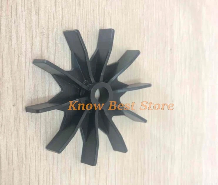 1 Stück Kunststoff-Mikromotor-Wärmeableitungs-Lüfterflügel, Außendurchmesser: 80 mm, D-Achsenloch: 10 mm, rundes Achsloch: 8 mm
