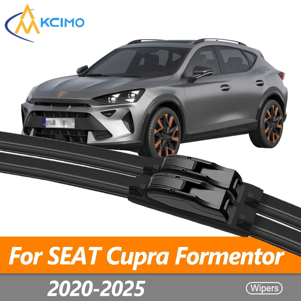 2X Front Wiper Blades For SEAT Cupra Formentor 2020-2025 Exact Fit Front Windscreen Wiper Set Easy Clip-On (Pair)
