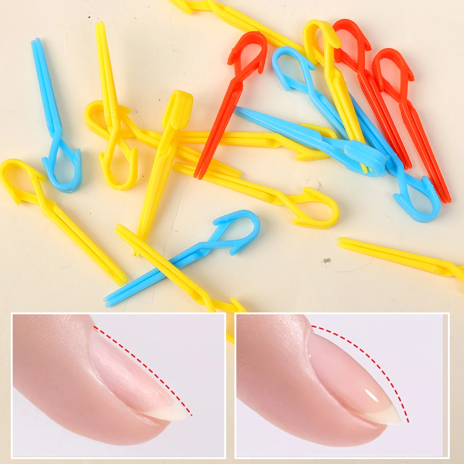 10/50Pcs Nagel Clip Set Öl Polnischen Auslaufsicher Gemischte Farbe Nail art Färbung Schutz Clips Verhindern Auslaufen maniküre Werkzeuge