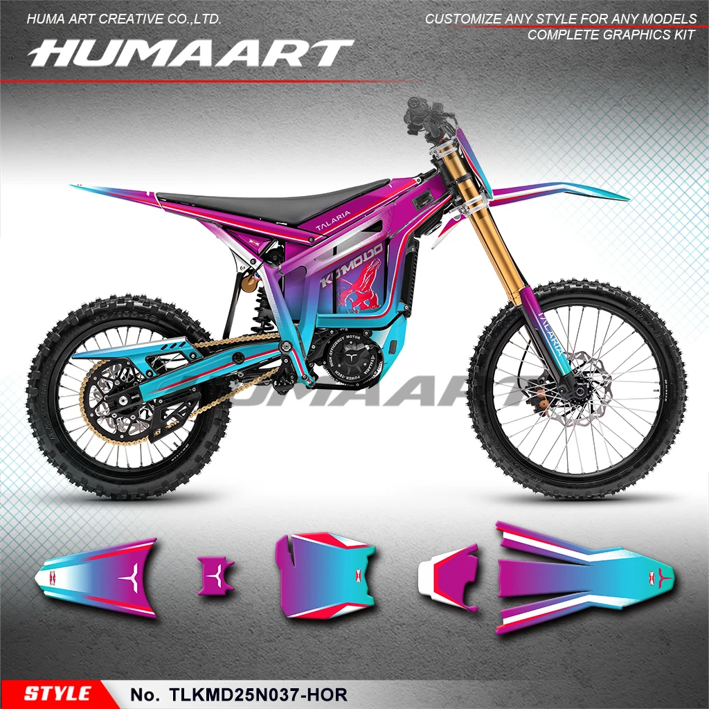 

HUMAART Custom Graphics Sheet Motorcycle Stickers for TALARIA KOMODO, Decorative, Style No.TLKMD25N037-HOR