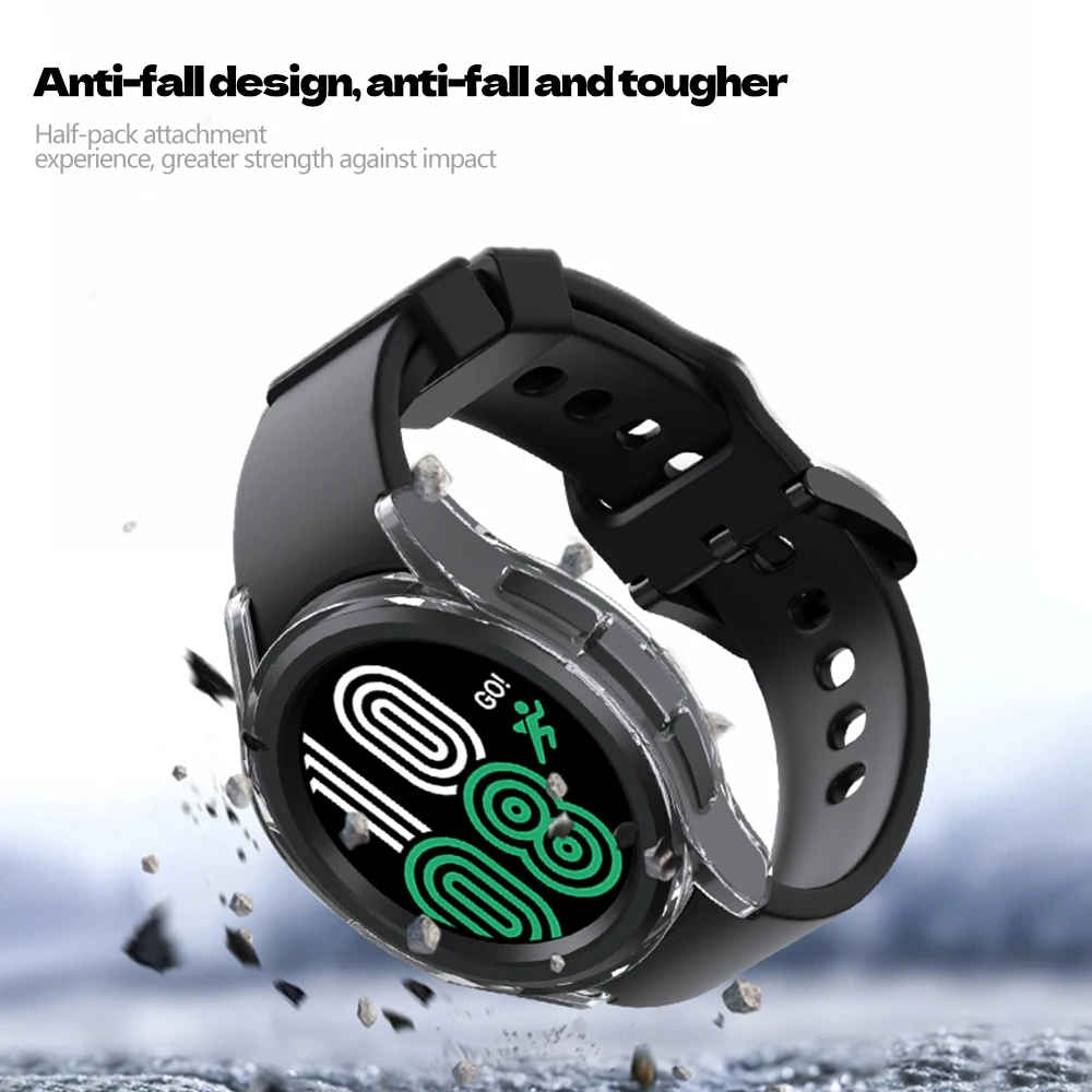 Szkło + etui na Samsung Galaxy Watch 6 Classic 43mm 47mm, miękkie etui na ekran TPU do Galaxy Watch 6 klasyczne 47mm 43mm