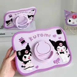 Sanurgente Kuromi-Étui avec support rotatif résistant à 360 degrés, coque pour iPad 10.2, 9e, 7e, 8e, 10e, Air 4, 5, 10.9, Mini 6, 5, 4 Pro, 11